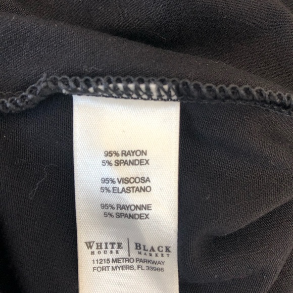 Black hi low rayon maxi skirt. - Picture 5 of 6